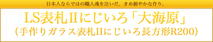 表札GHO-LST2-06-R200「大海原」LS表札