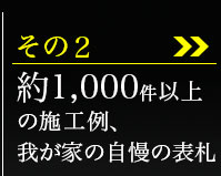 その2、約1000件の施工例